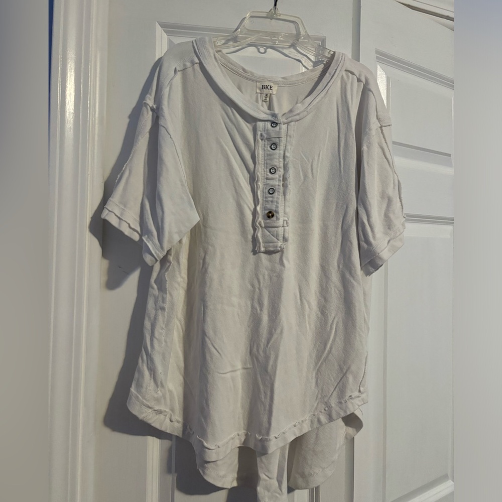 BKE Raw Edge Henley